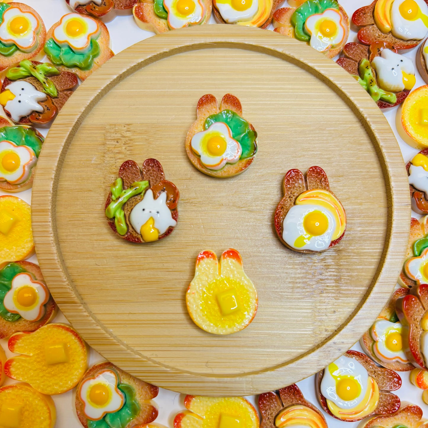 Charms en Résine - Bunny Toasts