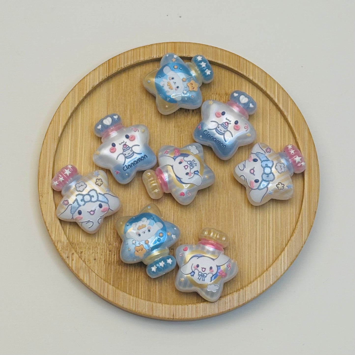 Perles en acrylique - Étoile Bleue Candy Pop ⭐