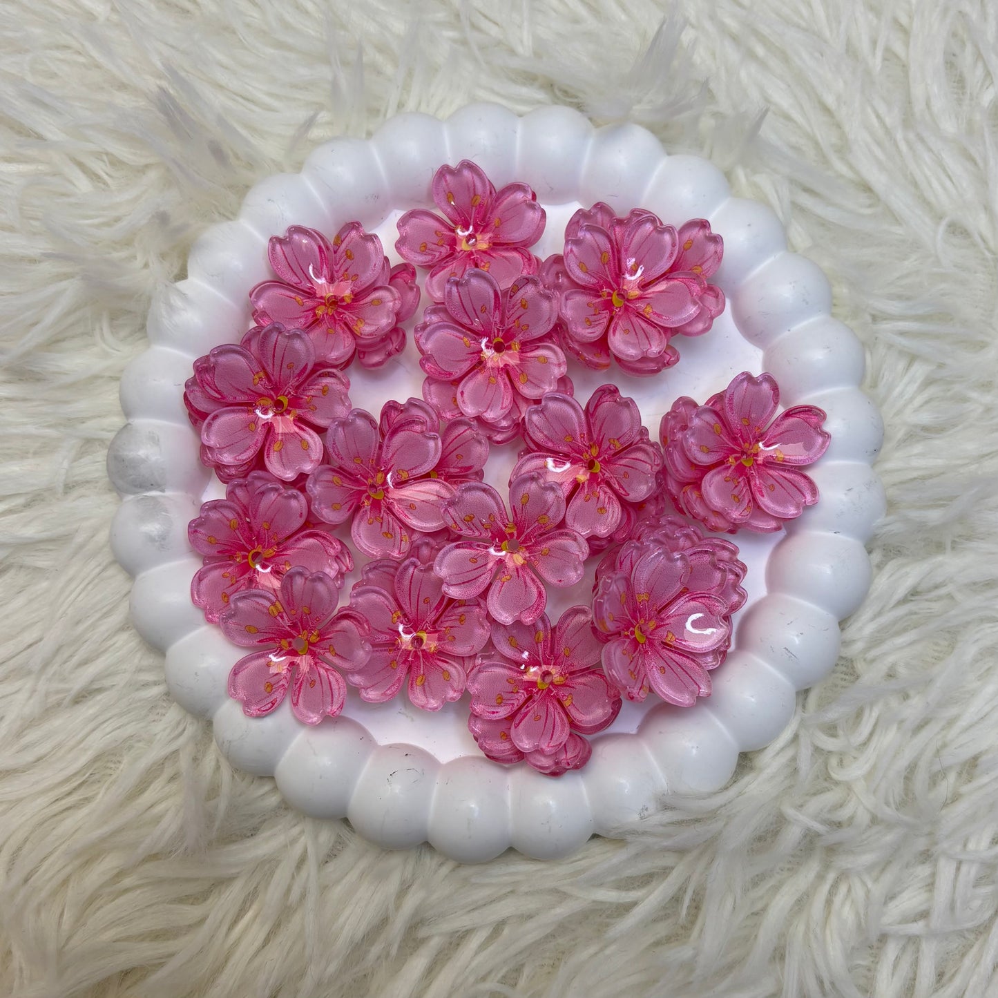 Charms en acrylique - Sakura