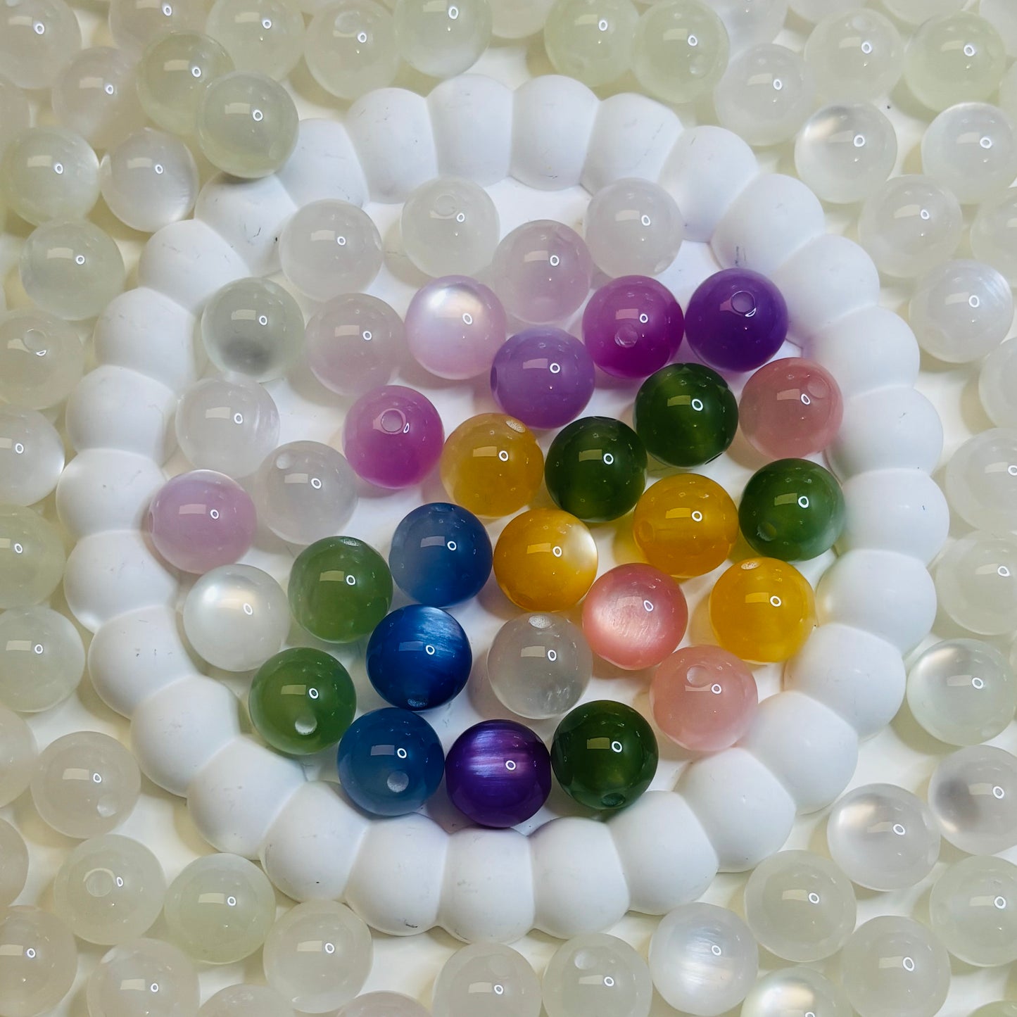 (16mm) Lucky beads – Perles qui changent au soleil 🌞✨