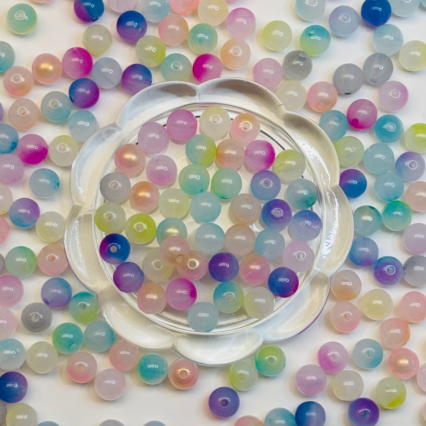 Perles en résine - Rondes Colorées 12mm ✨
