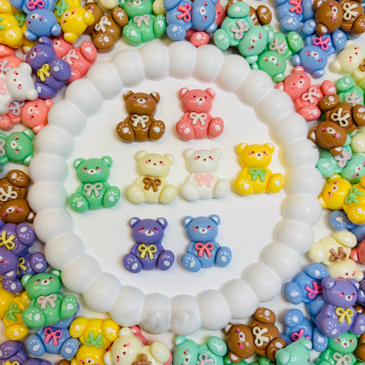 Charms en résine - Nounours 🧸 (Par 5, 10 ou 20) 🌸