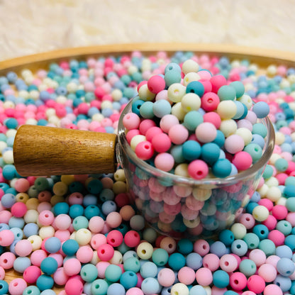(6 mm) Matte coloured beads - Sold per 50ml