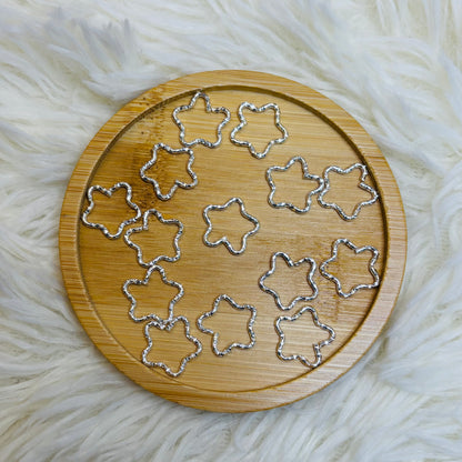 Textured connector ring - fancy