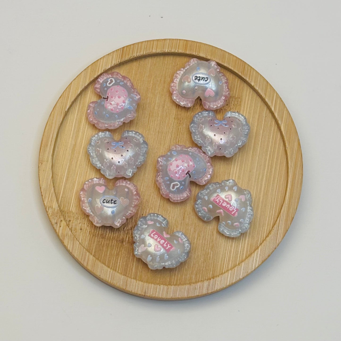 Perles en acrylique - Cœur Pastel Cute & Lovely 💗✨