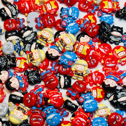 Charms en résine - Super Héros Kawaii 🦸‍♂️✨