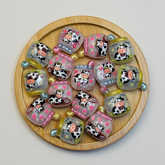 Perles en acrylique - Cow Pastel 🐮