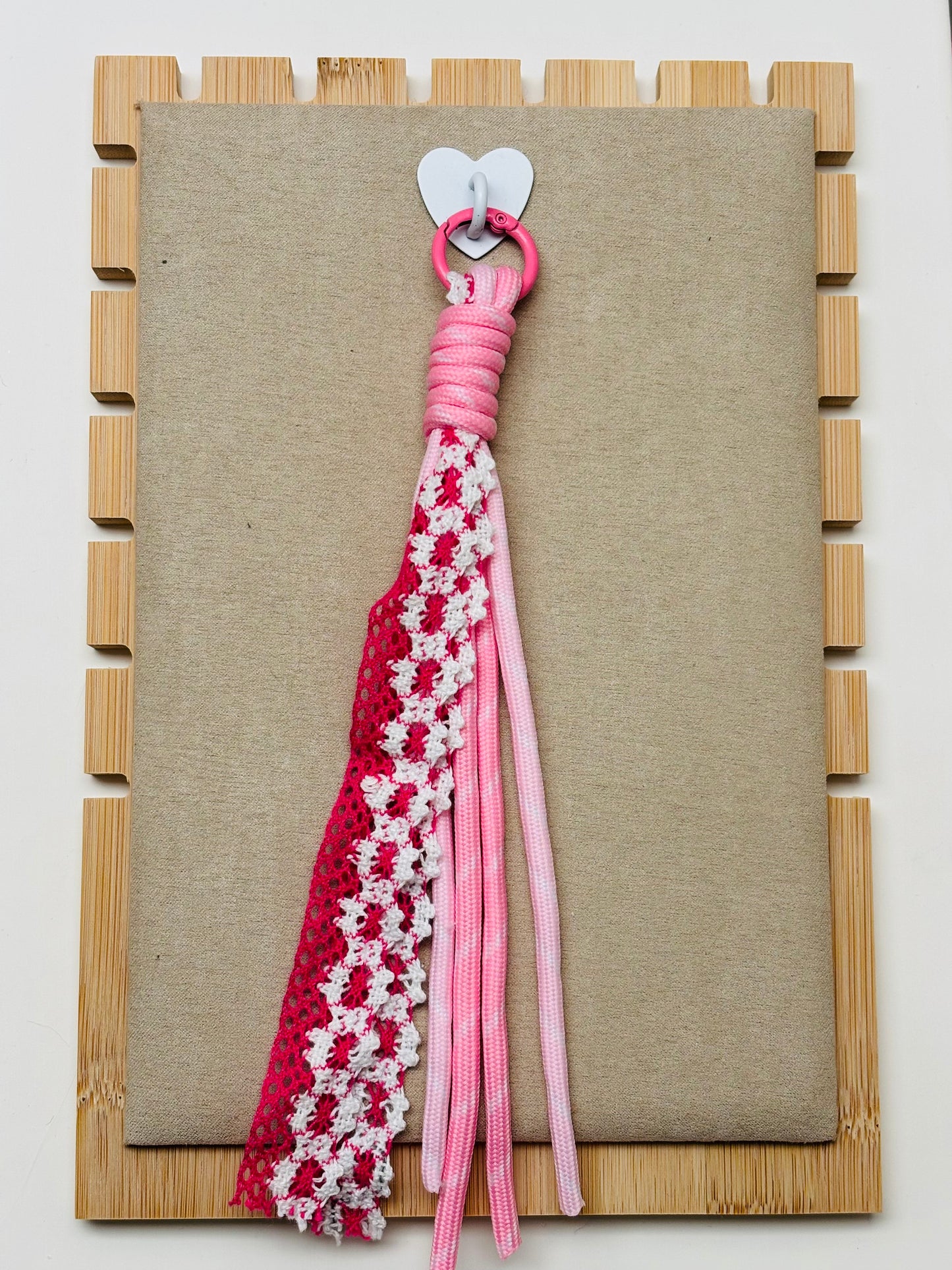 Grigri de sac en corde & dentelle 🎀✨