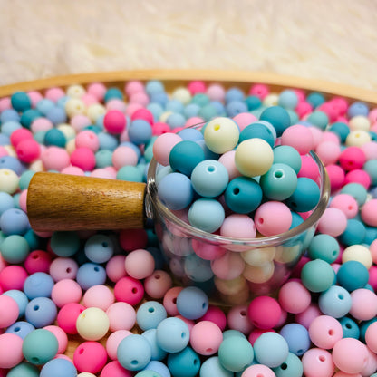 (10 mm) Matte colored beads - Sold by 50ml