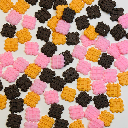 Charms en résine - Gaufres Colorées 🧇✨