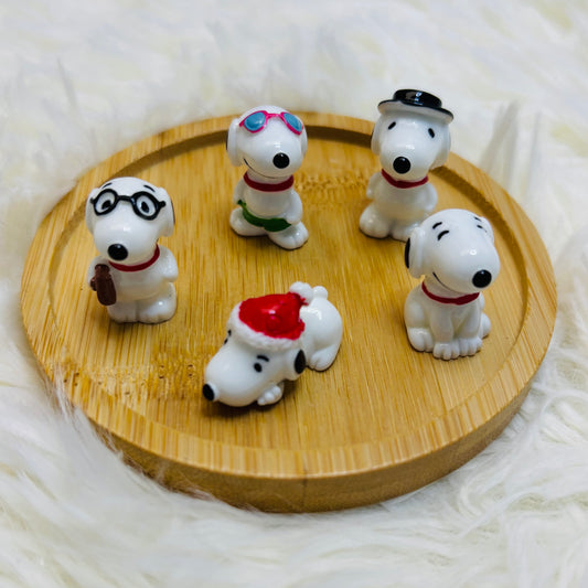 Miniature en résine - 3D Snoopy (par 5, 10 ou 20) 🌸
