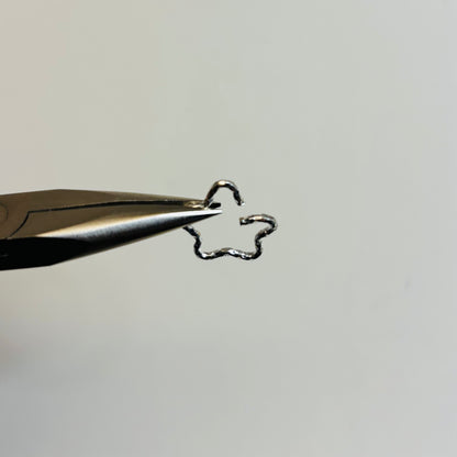 Textured connector ring - fancy