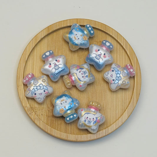 Perles en acrylique - Étoile Bleue Candy Pop ⭐