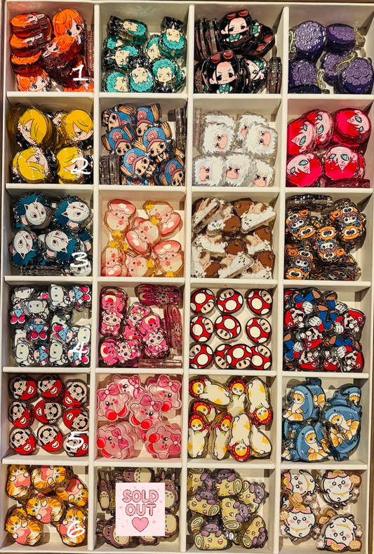 Cartoon Beads Acrylic