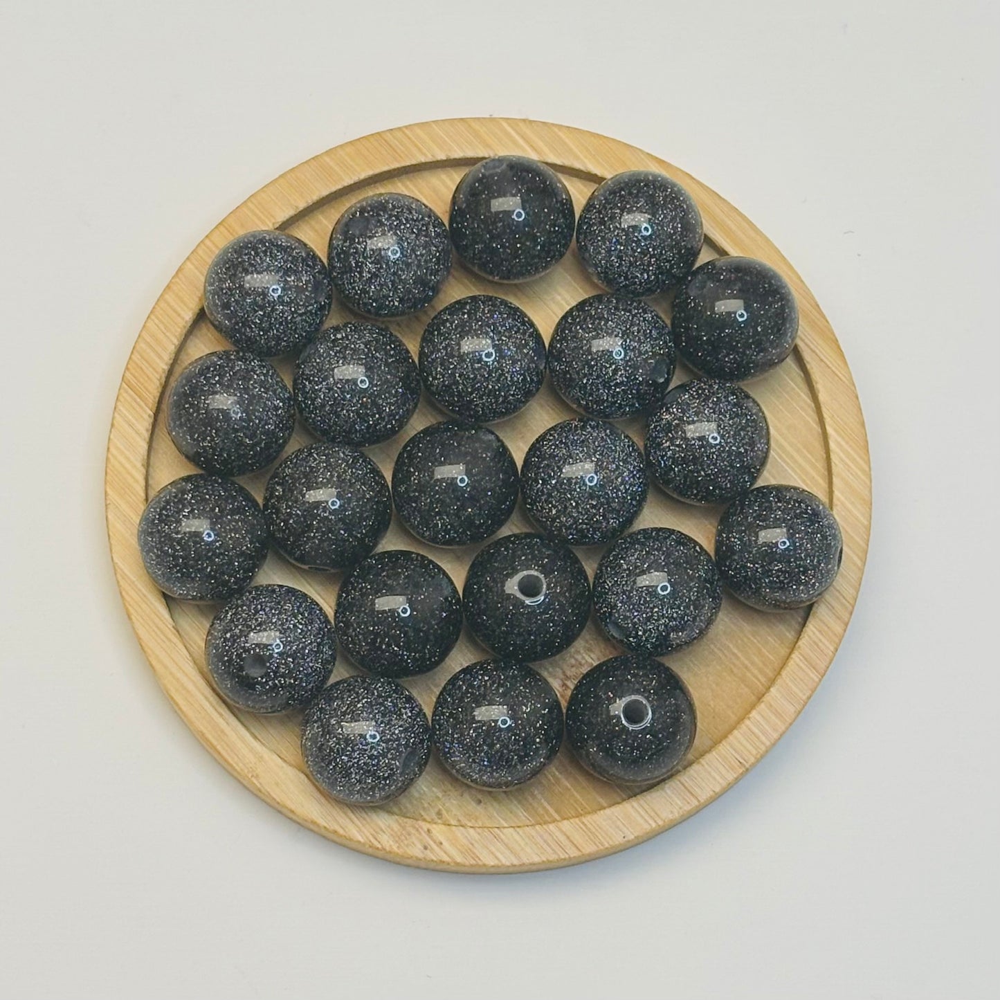 Perles en résine - Galaxie - 16mm (lot de 10 perles)