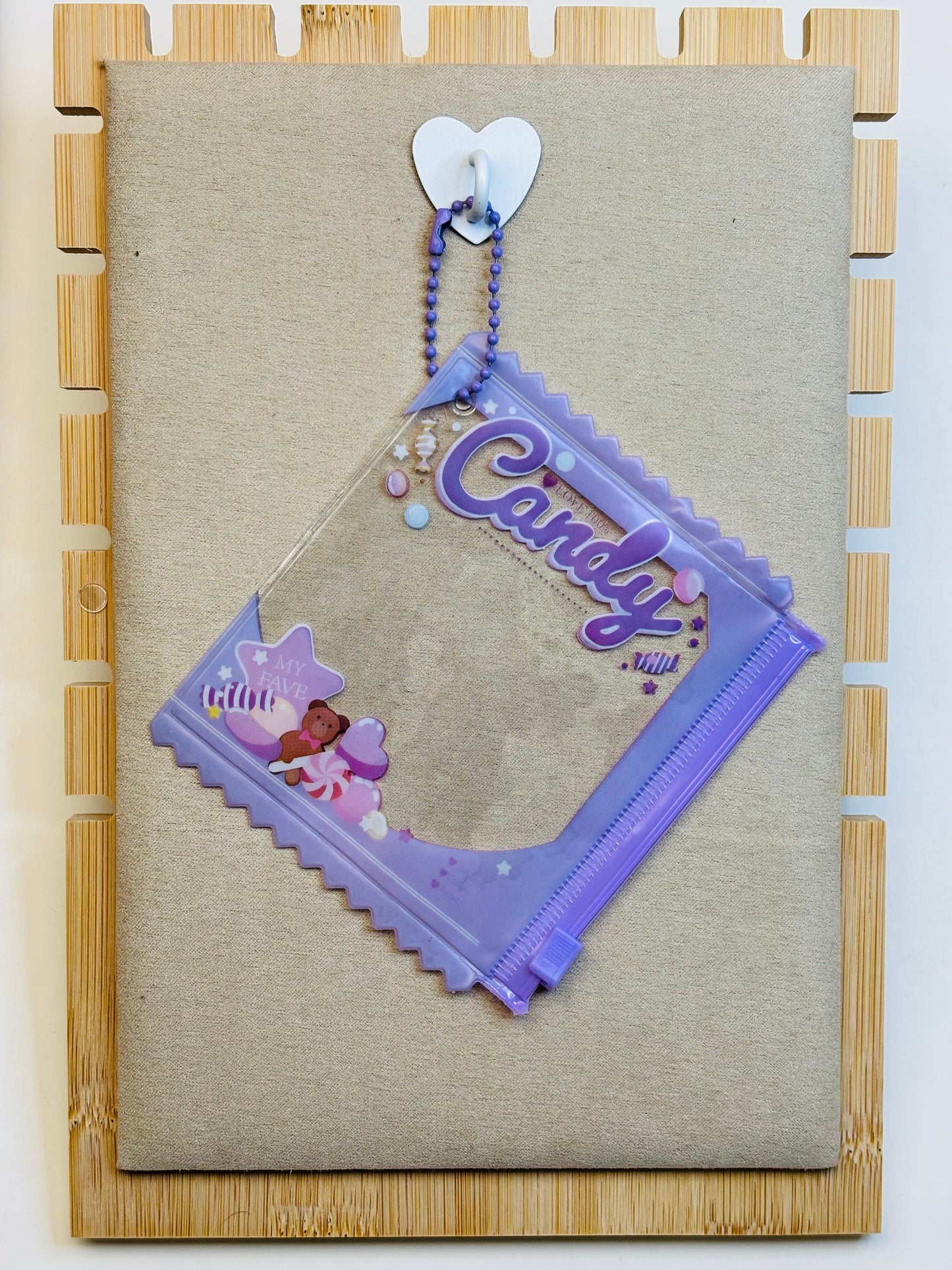 Pochette porte-clé Candy transparente 🍬✨