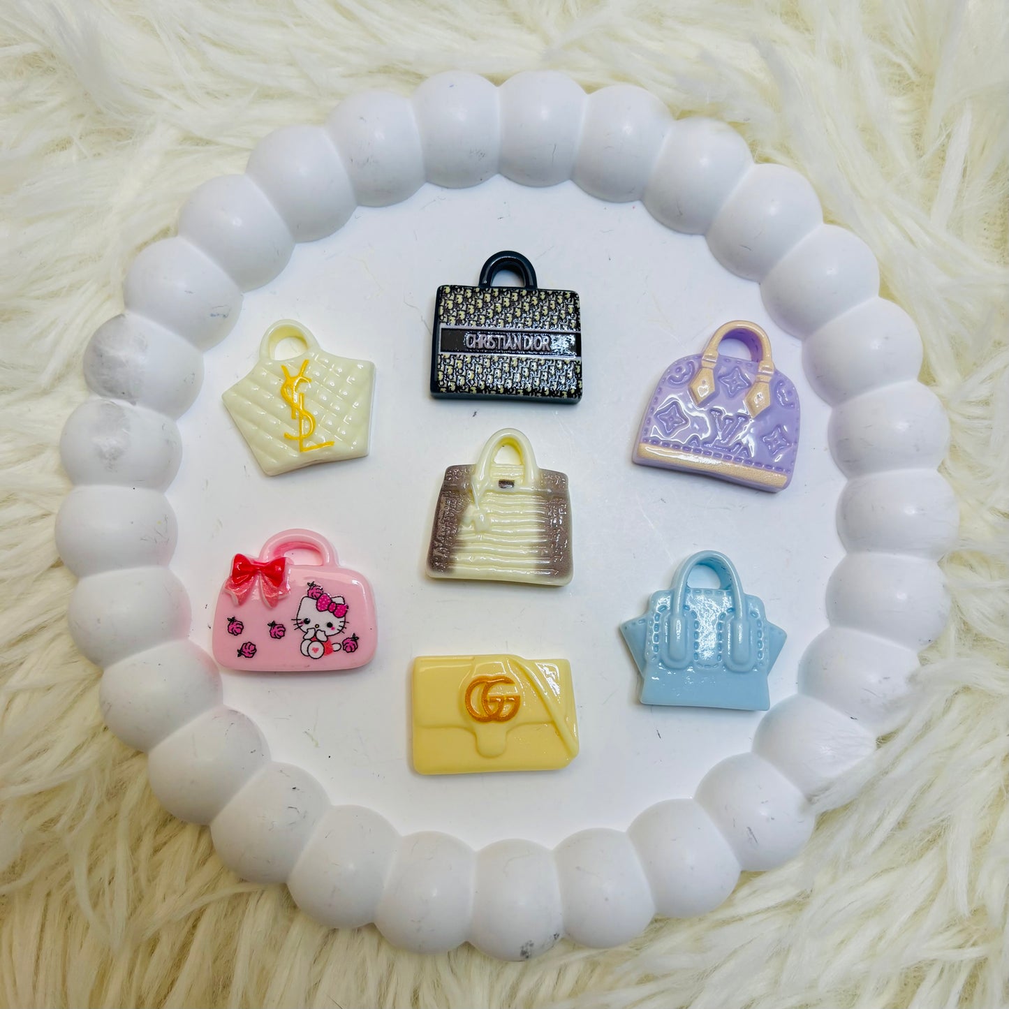 Charms en résine - Sac de luxe (par 5, 10 ou 20) 🌸