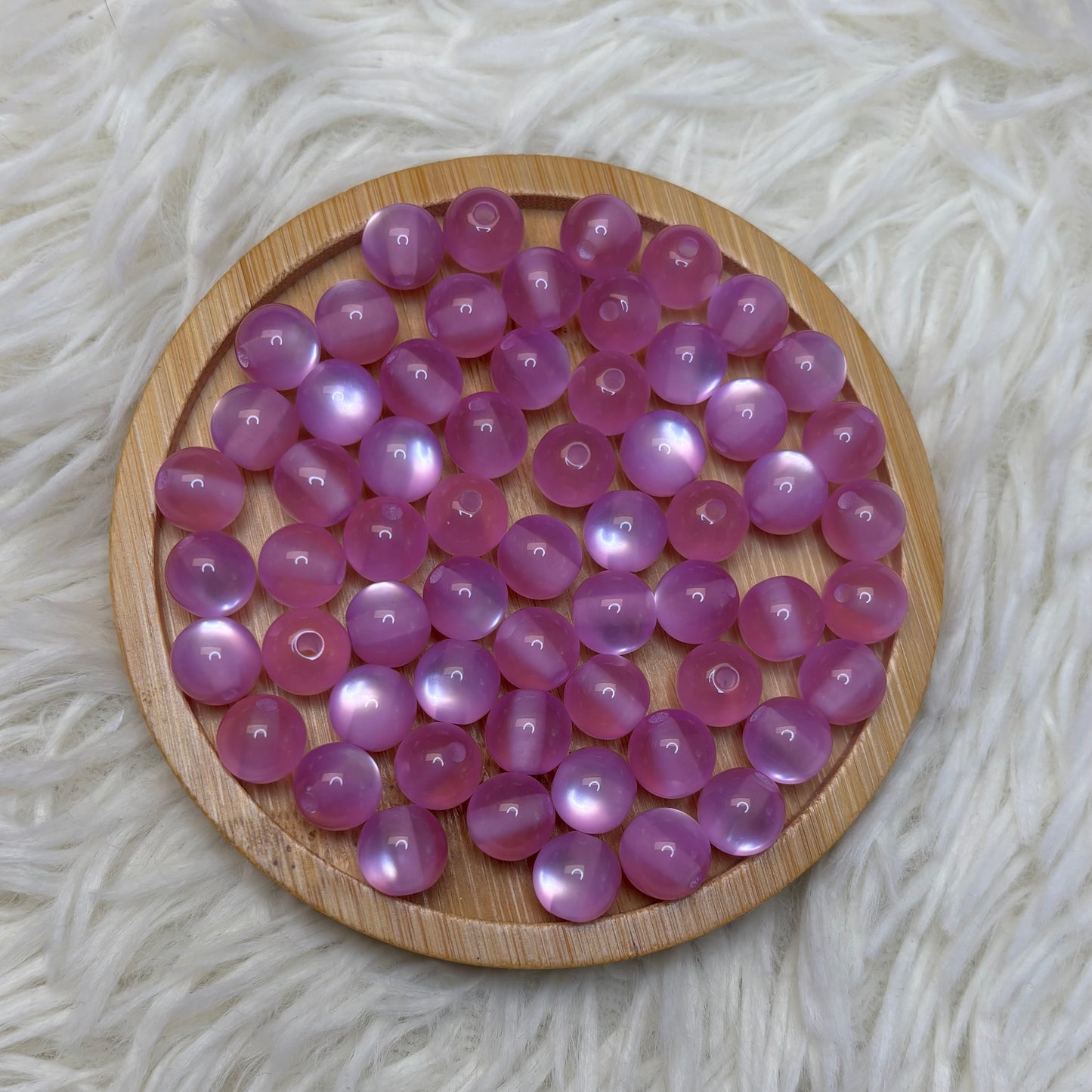 Cat Eye Beads - 10mm (Pack of 50 beads)