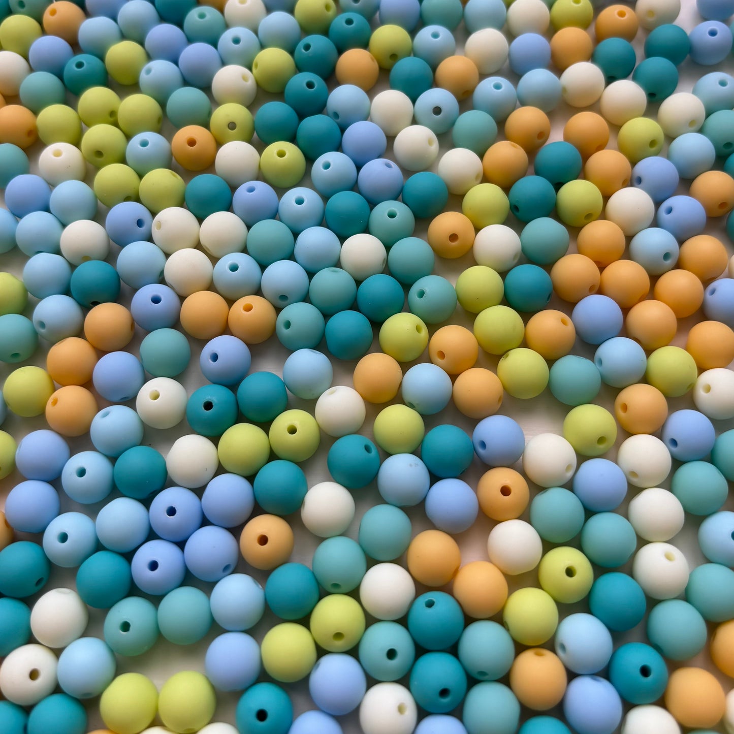 Perles colorées 10 mm 🌸 (50ml)