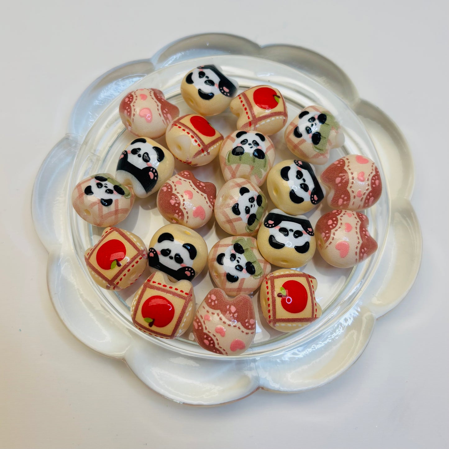 Perle en Acrylique - Panda Beads - Lot de 20 perles