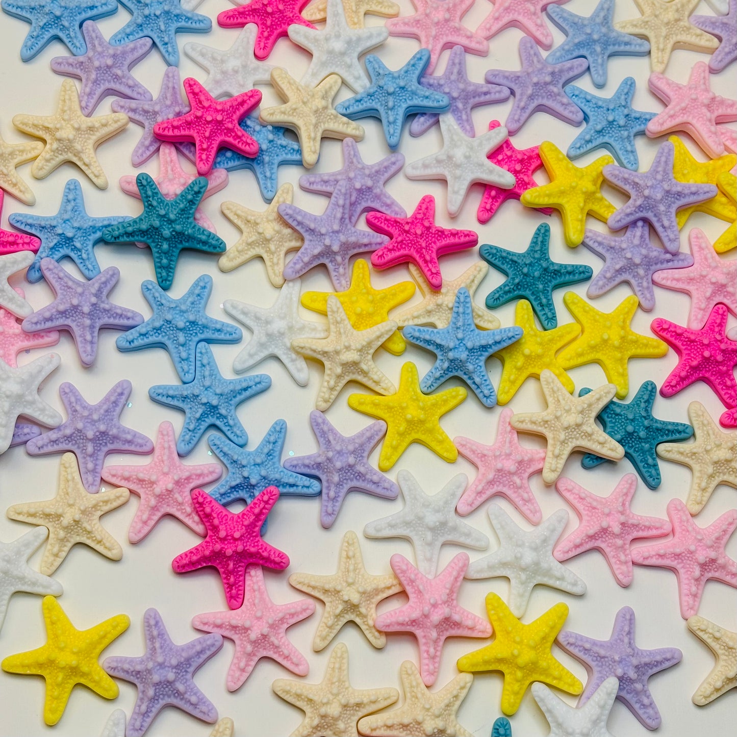 Charms en résine - Étoiles de mer Colorées ⭐🌊