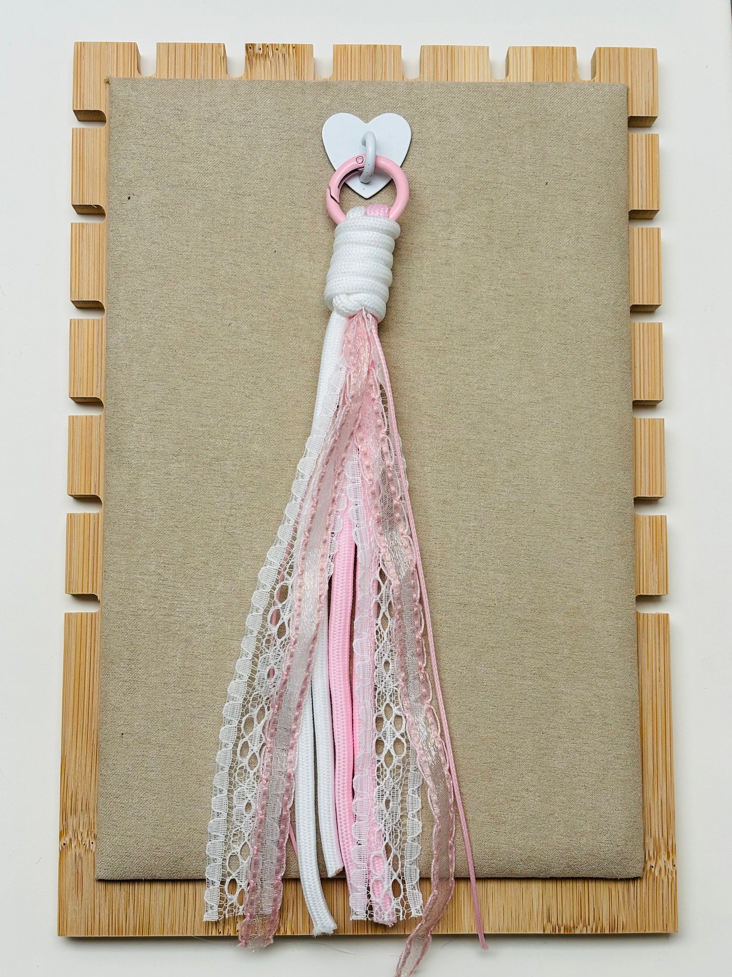 Grigri de sac en corde & dentelle 🎀✨