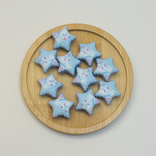 Perles en acrylique - Étoile Bleue ✨