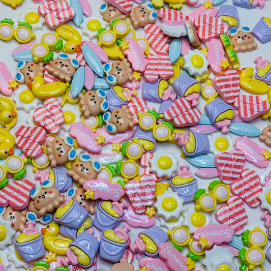 Mix de Charms d’Été Colorés ☀️🍦🌴