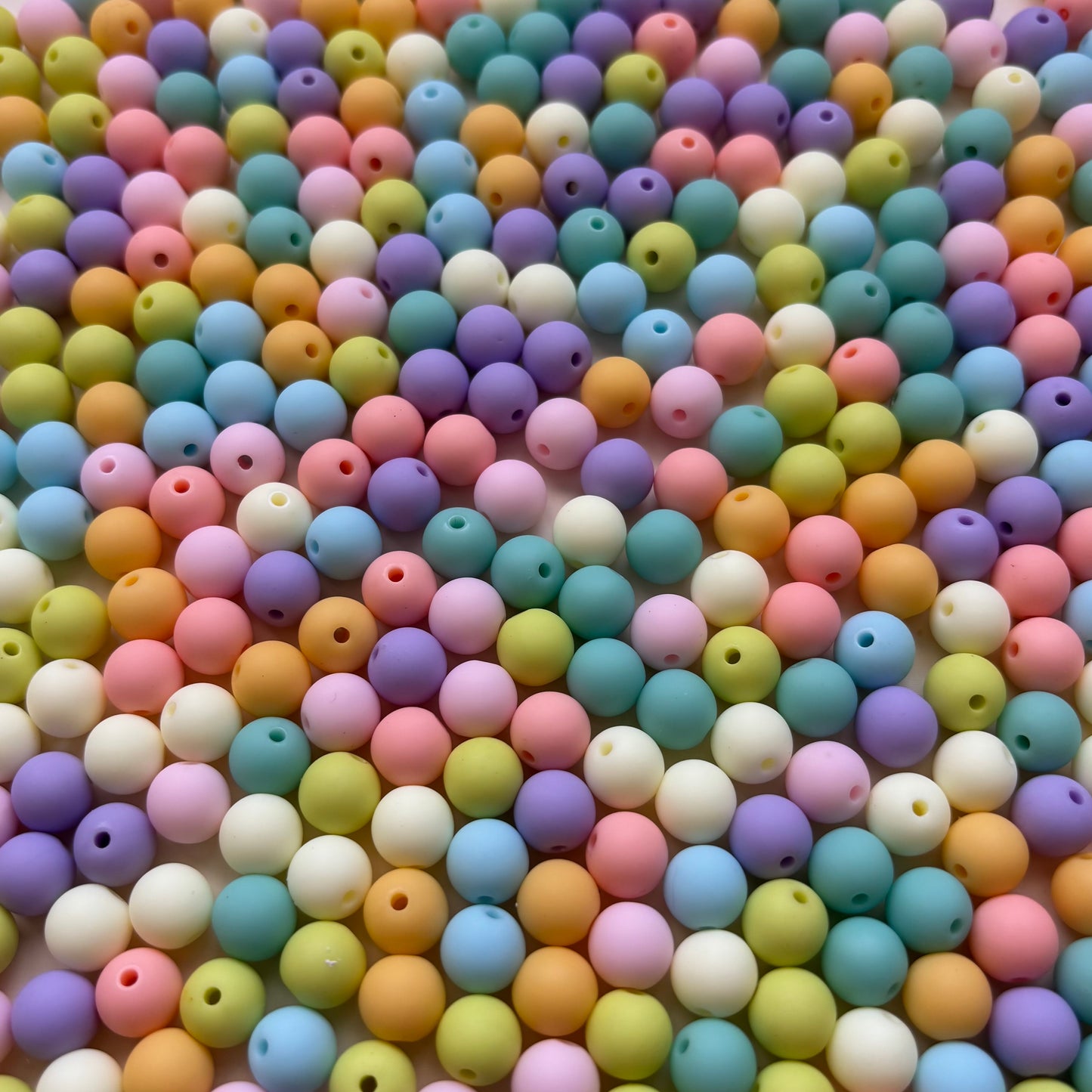 Perles colorées 10 mm 🌸 (50ml)