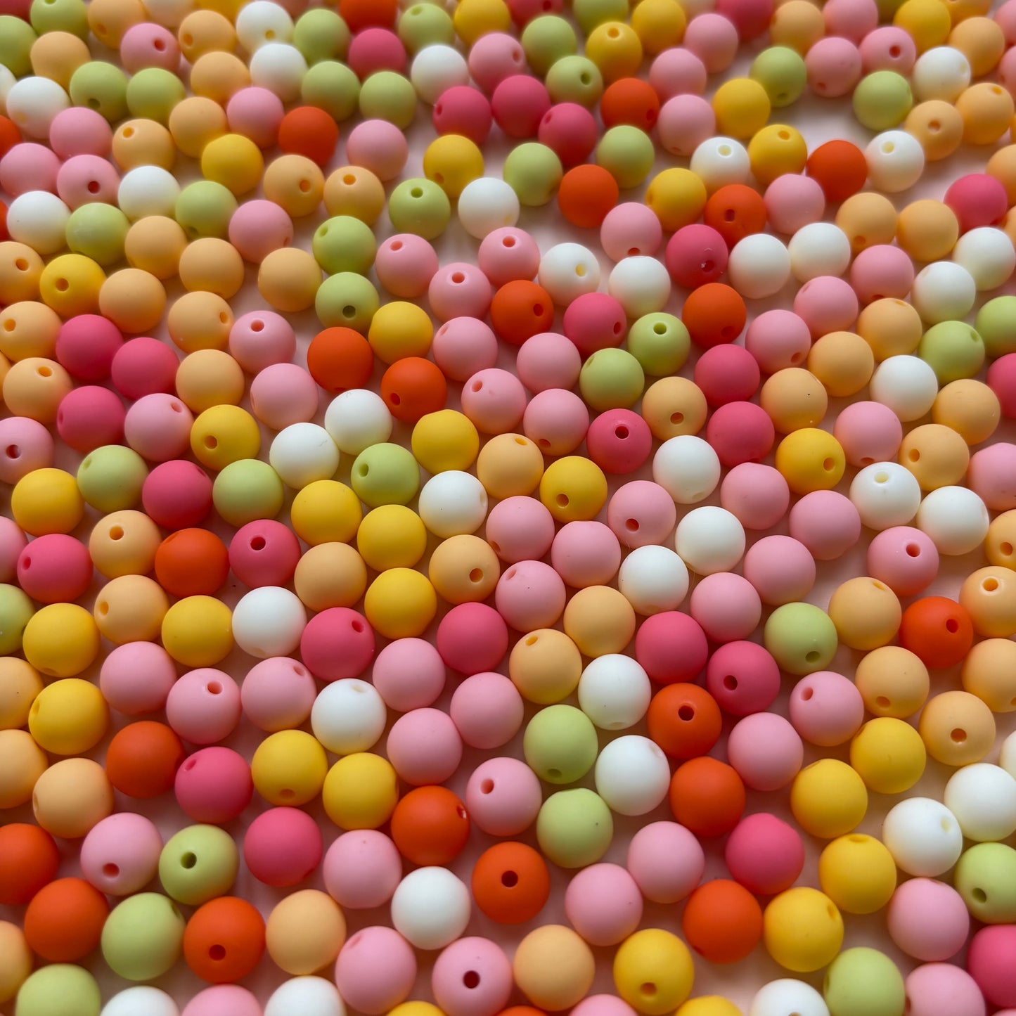 Perles colorées 10 mm 🌸 (50ml)