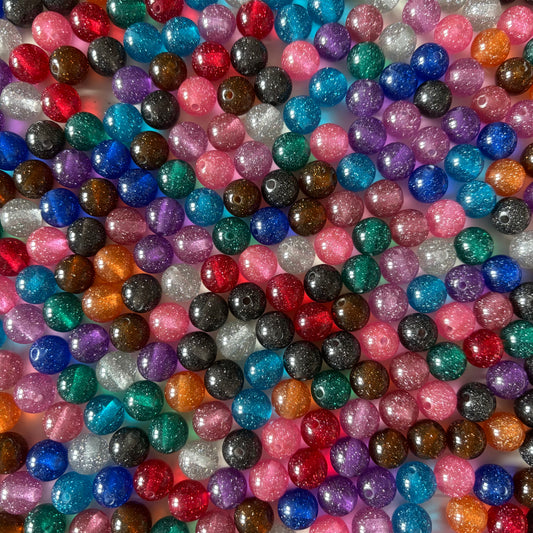 Sparkling round beads - 12mm - pack of 50