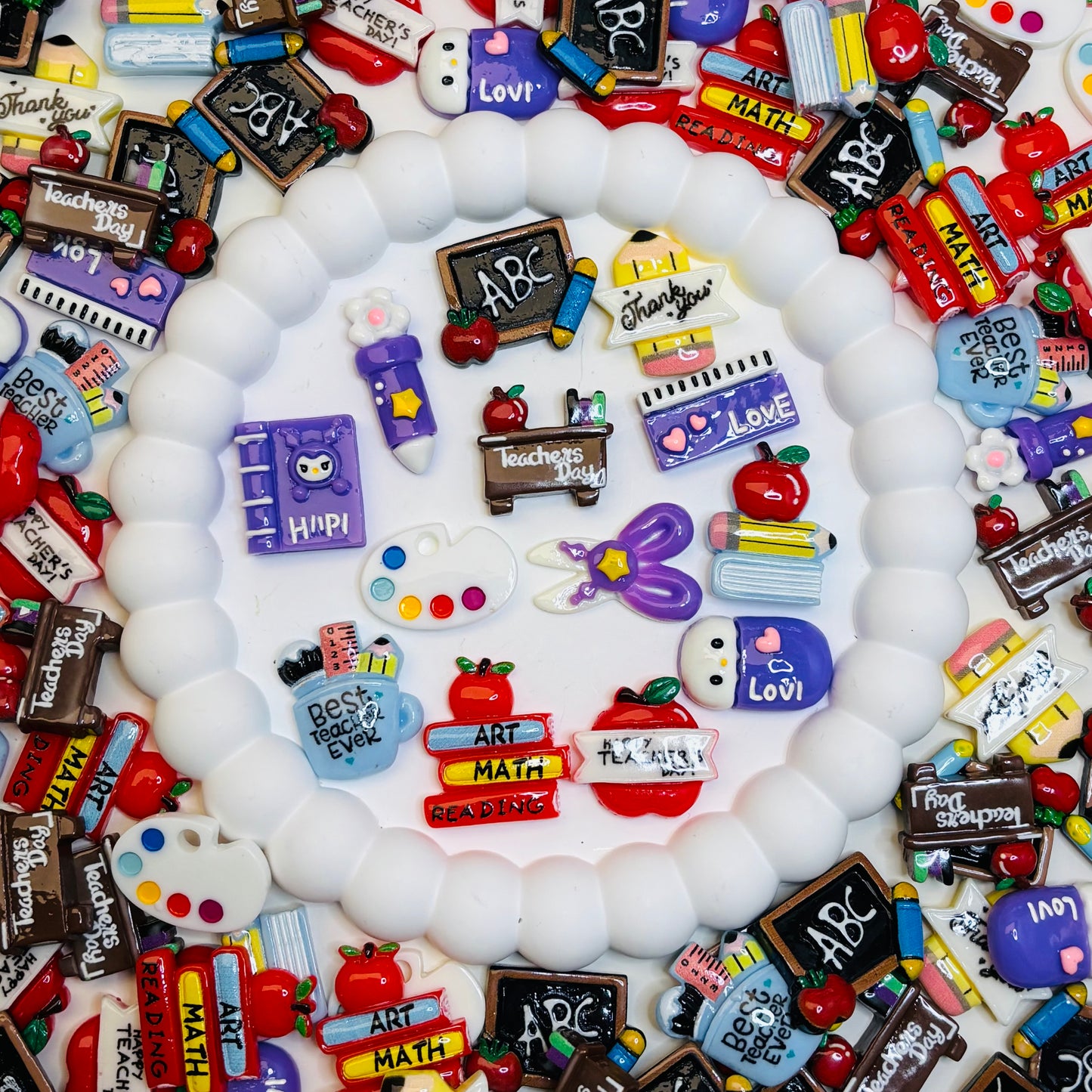 Resin Charms - Back to School