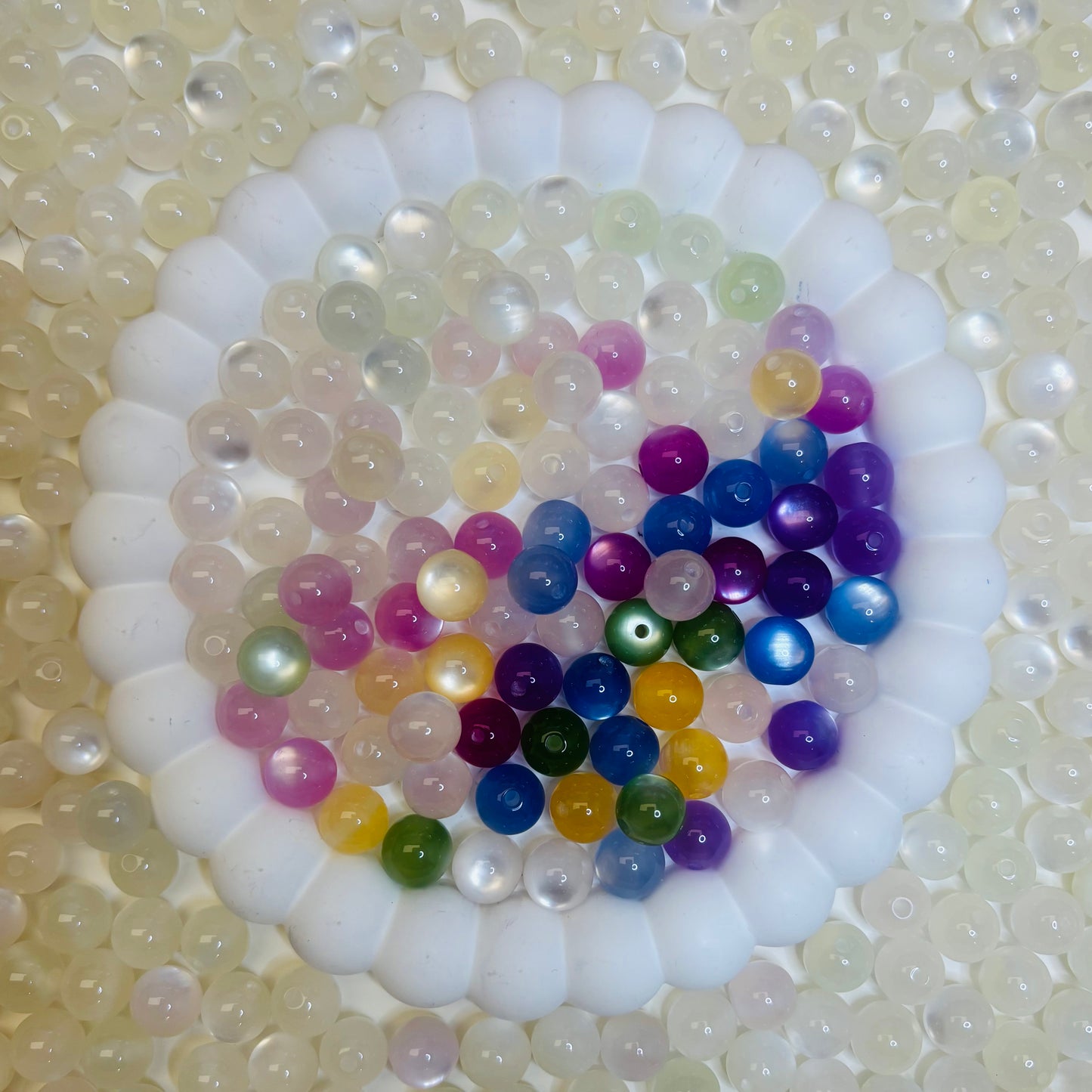 (10mm) Lucky beads – Perles qui changent au soleil 🌞✨