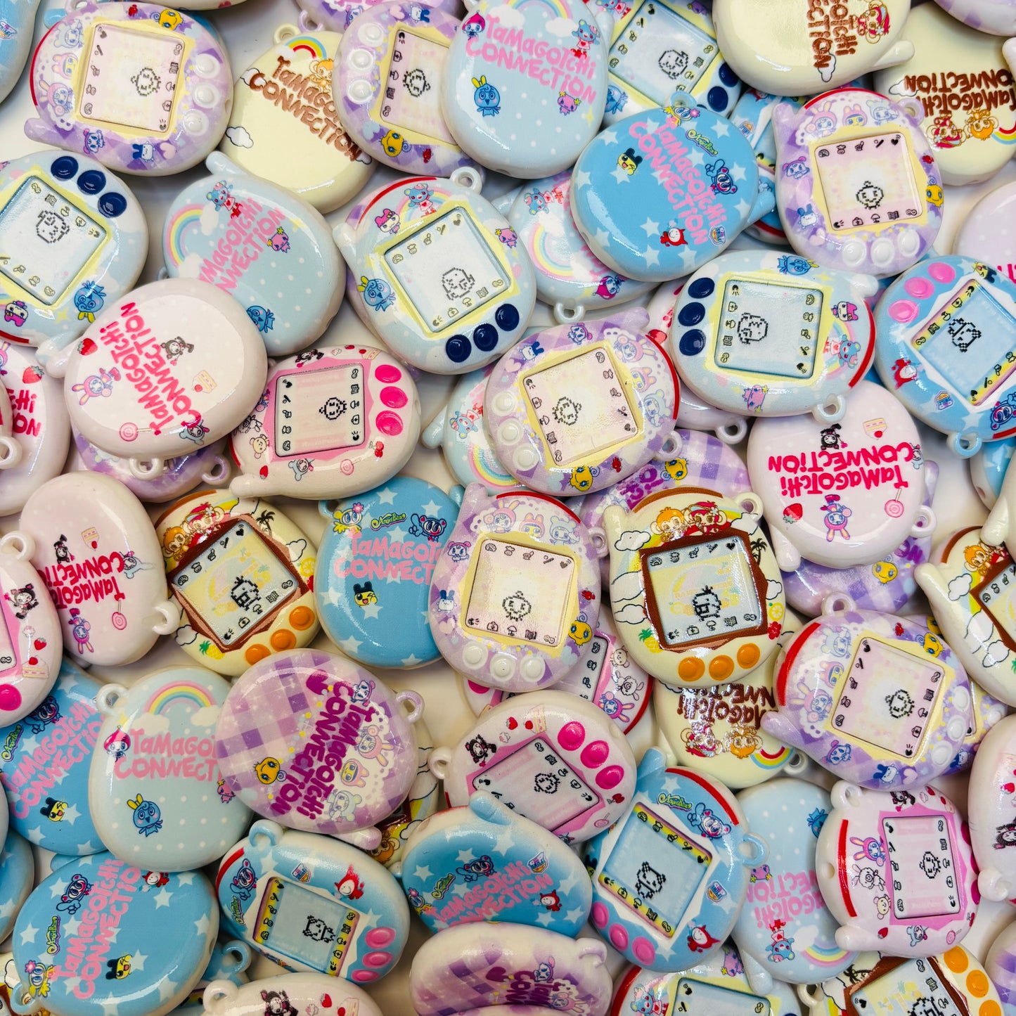 Perles Rétro Gaming Kawaii - Acrylique (Lot de 10 perles)