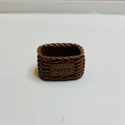Miniature en résine - Panier (Vendu à l’unité) 🌸