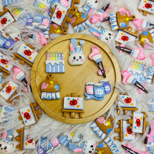 Resin Charms - Kawaii Back to School