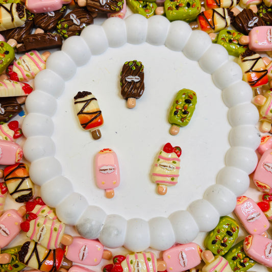 Charms en Résine - Glace Haagen (Par 5, 10 ou 20) 🌸