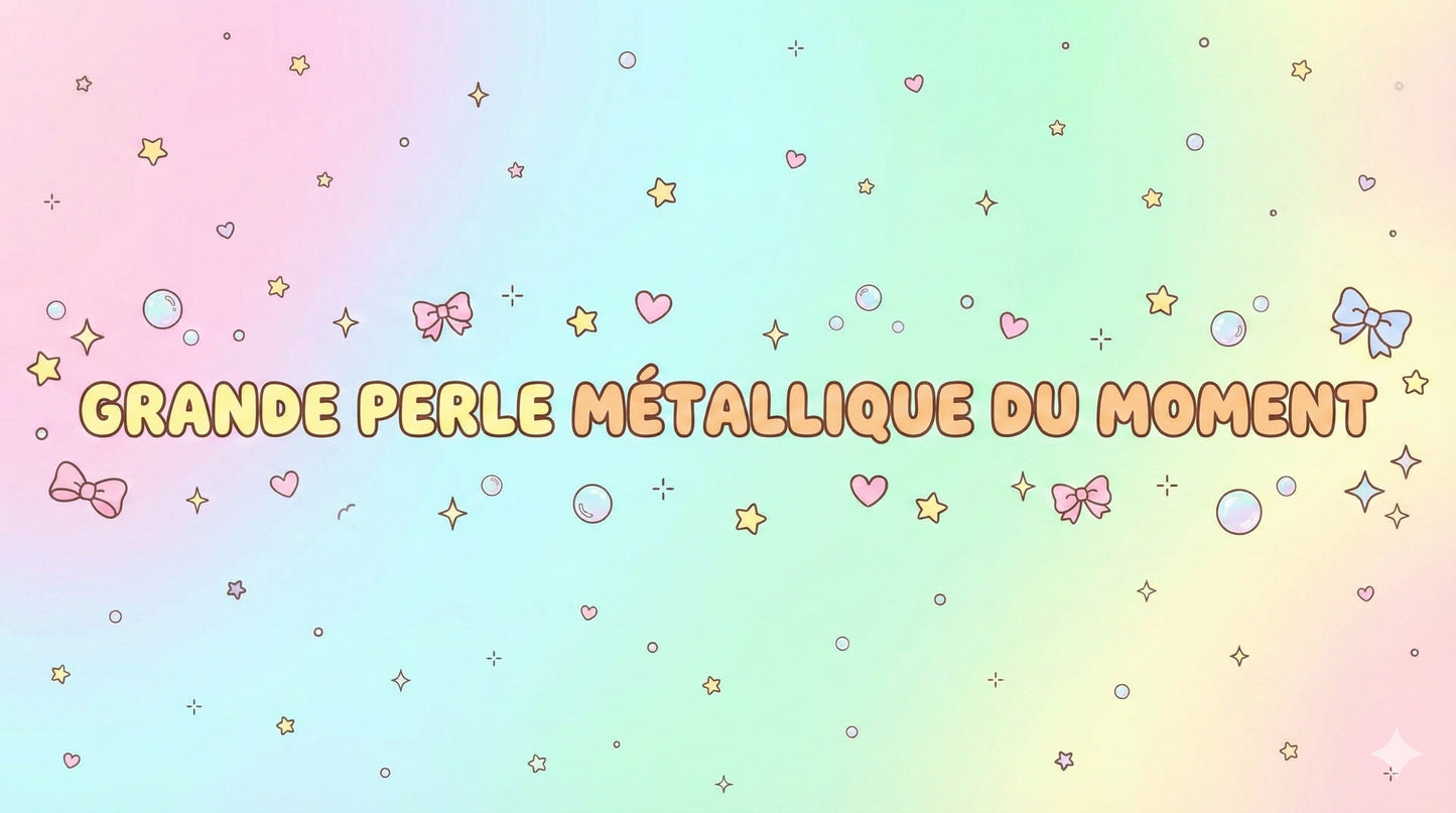 Grande Perle métallique (vendu par 2)
